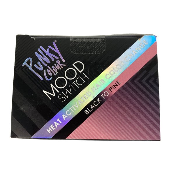 Punky Colour Mood Switch Heat Activated Hair Color Change Black To Pink Sealed - Picture 8 of 12